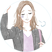 よく喉がかわく女性